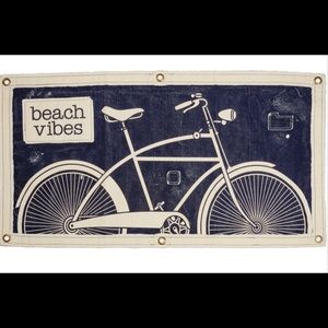 Canvas Beach Vibes Bike Sign